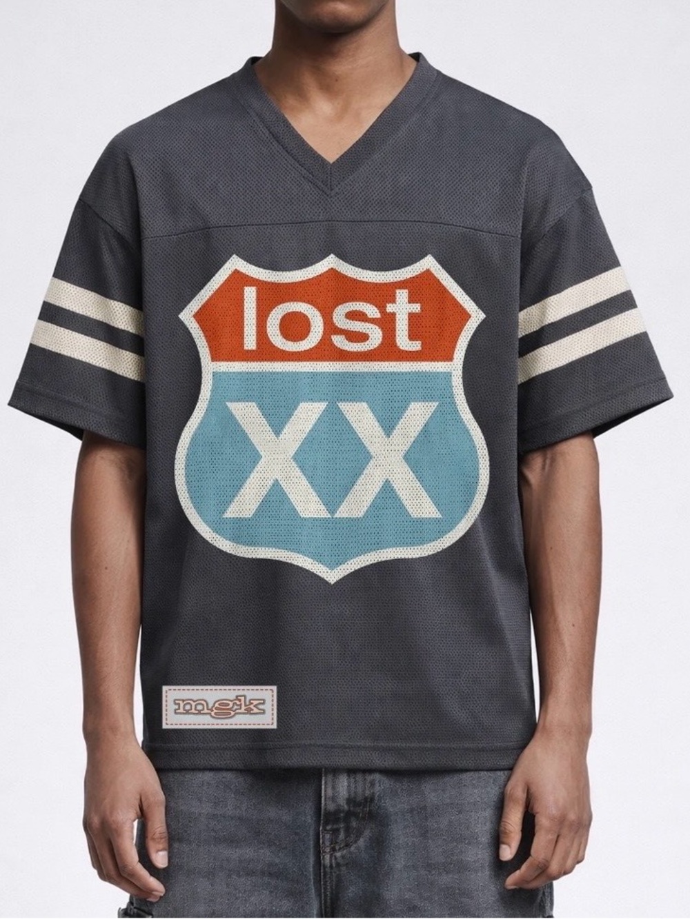 New MGK Lost XX Jersey Machine Gun Kelly Lost Americana Tour T-Shirt L